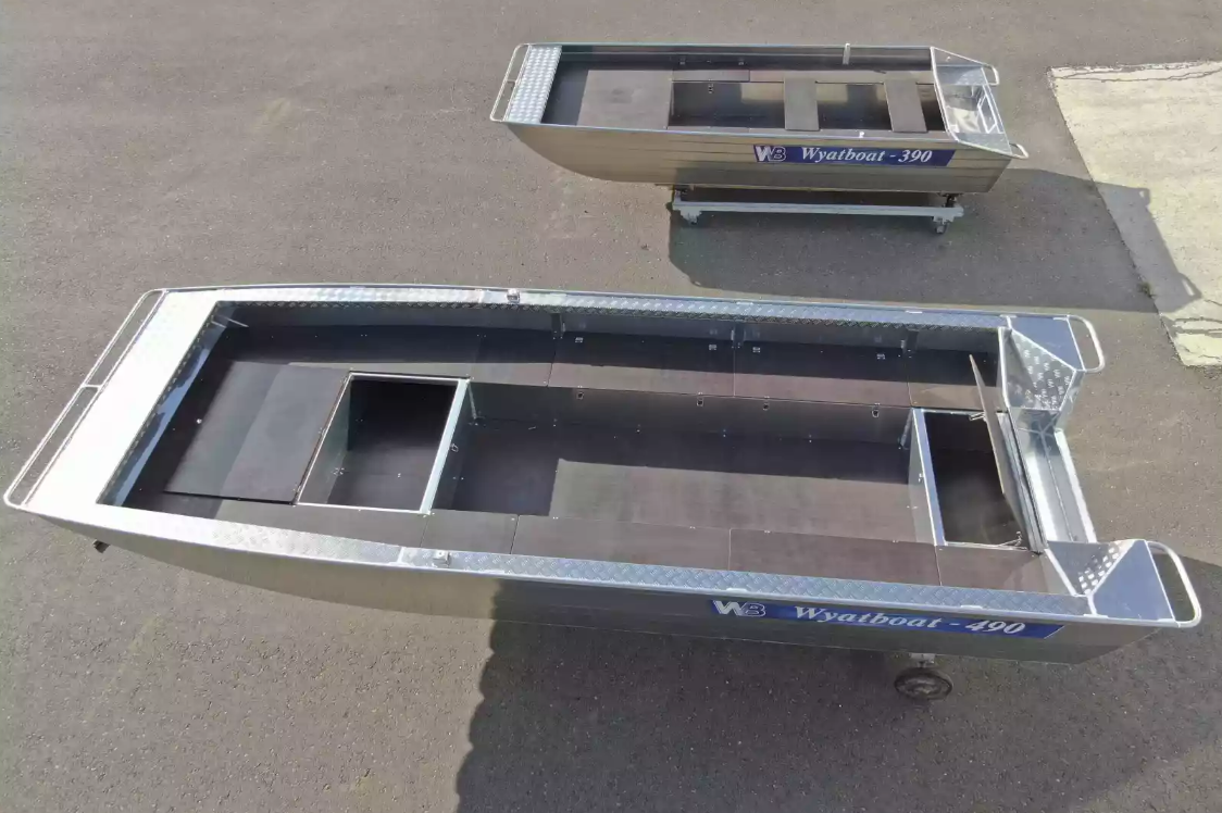 Алюминиевая лодка Wyatboat-490 Jonboat в Костроме