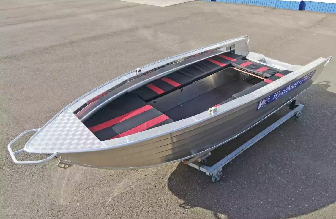 Алюминиевая лодка Wyatboat-390РМ увеличенный борт в Костроме