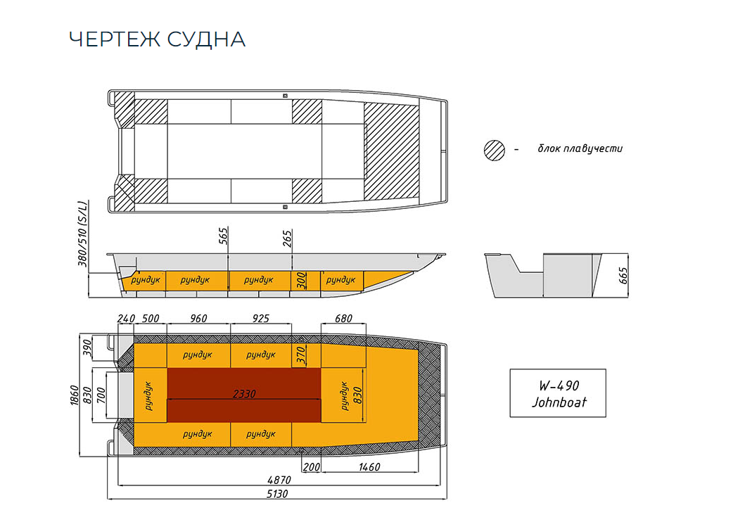 Алюминиевая лодка Wyatboat-490 Jonboat в Костроме