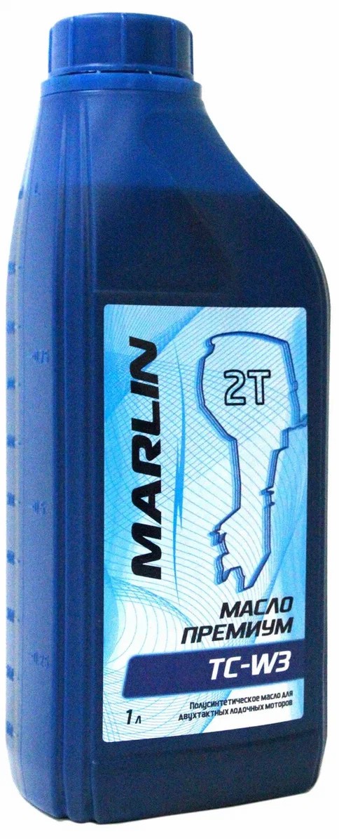 МАСЛО ПОЛУСИНТЕТИЧЕСКОЕ MARLIN ПРЕМИУМ 2Т, TC-W3, 1 ЛИТР в Костроме