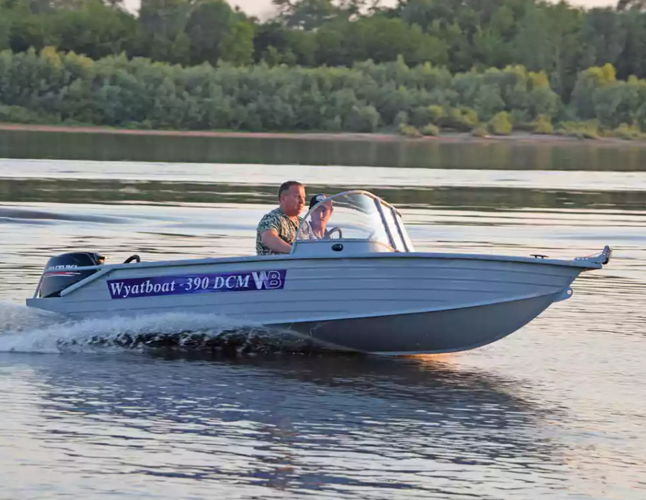 Алюминиевая лодка Wyatboat-390 DCM в Костроме