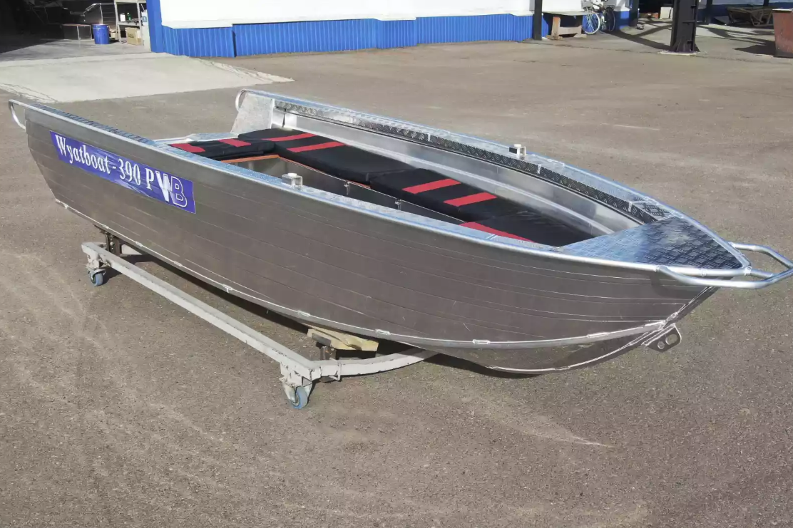 Алюминиевая лодка Wyatboat-390РМ увеличенный борт в Костроме