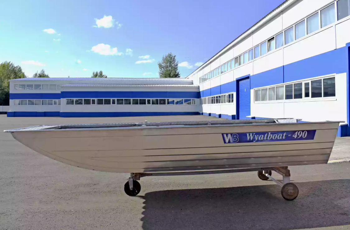 Алюминиевая лодка Wyatboat-490 Jonboat в Костроме