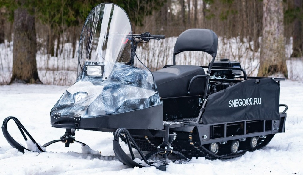 Миниснегоход Бурлак Егерь Экспедитор 15 л.с. , реверс, тормоз, капот белый в Костроме