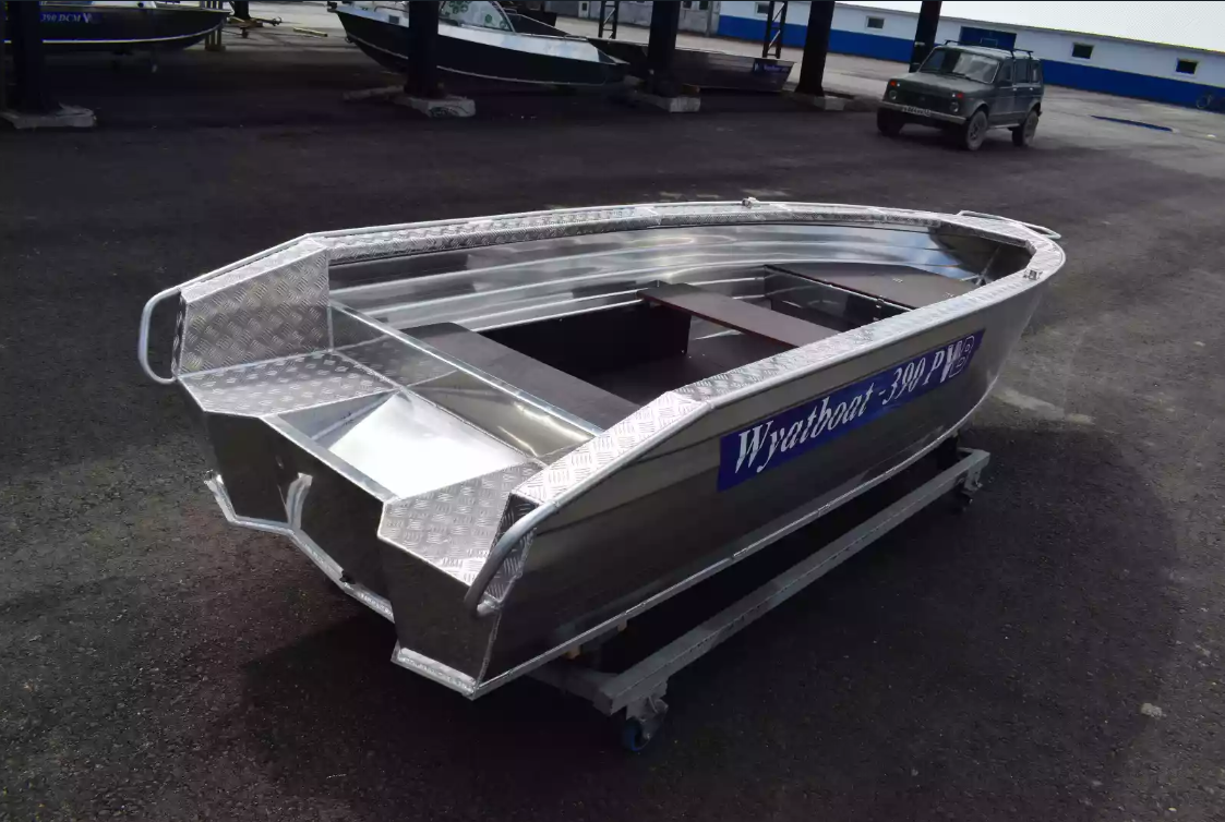 Алюминиевая лодка Wyatboat-390Р Увеличенный борт в Костроме