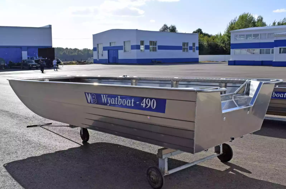 Алюминиевая лодка Wyatboat-490 Jonboat в Костроме