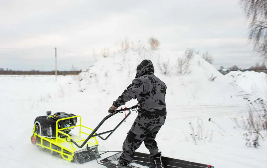 Мотобуксировщик Бурлак ХОЗЯИН-1 (капот ткань) в Костроме