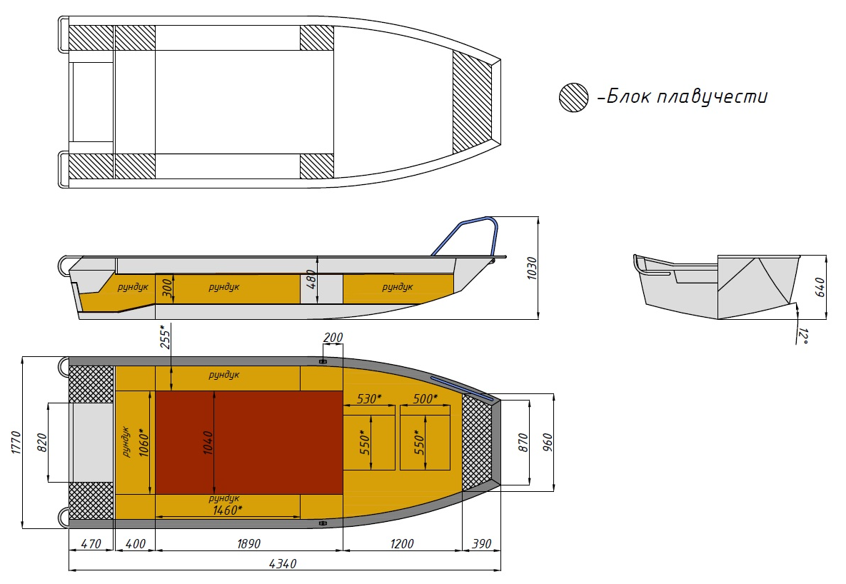 Алюминиевая лодка  Wyatboat-430 Master Fish в Костроме