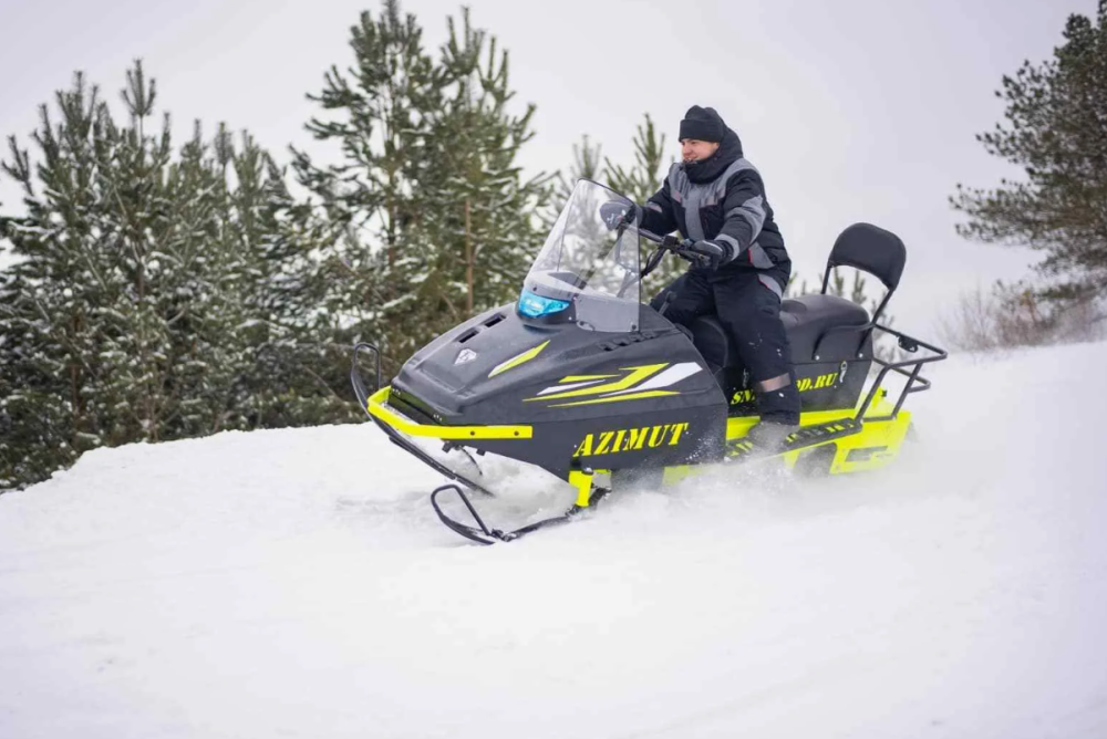 Миниснегоход Бурлак Азимут 24 л.с. , эл.запуск, реверс, тормоз гидравл, капот черный в Костроме