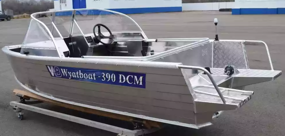 Алюминиевая лодка Wyatboat-390 DCM Увеличенный борт в Костроме