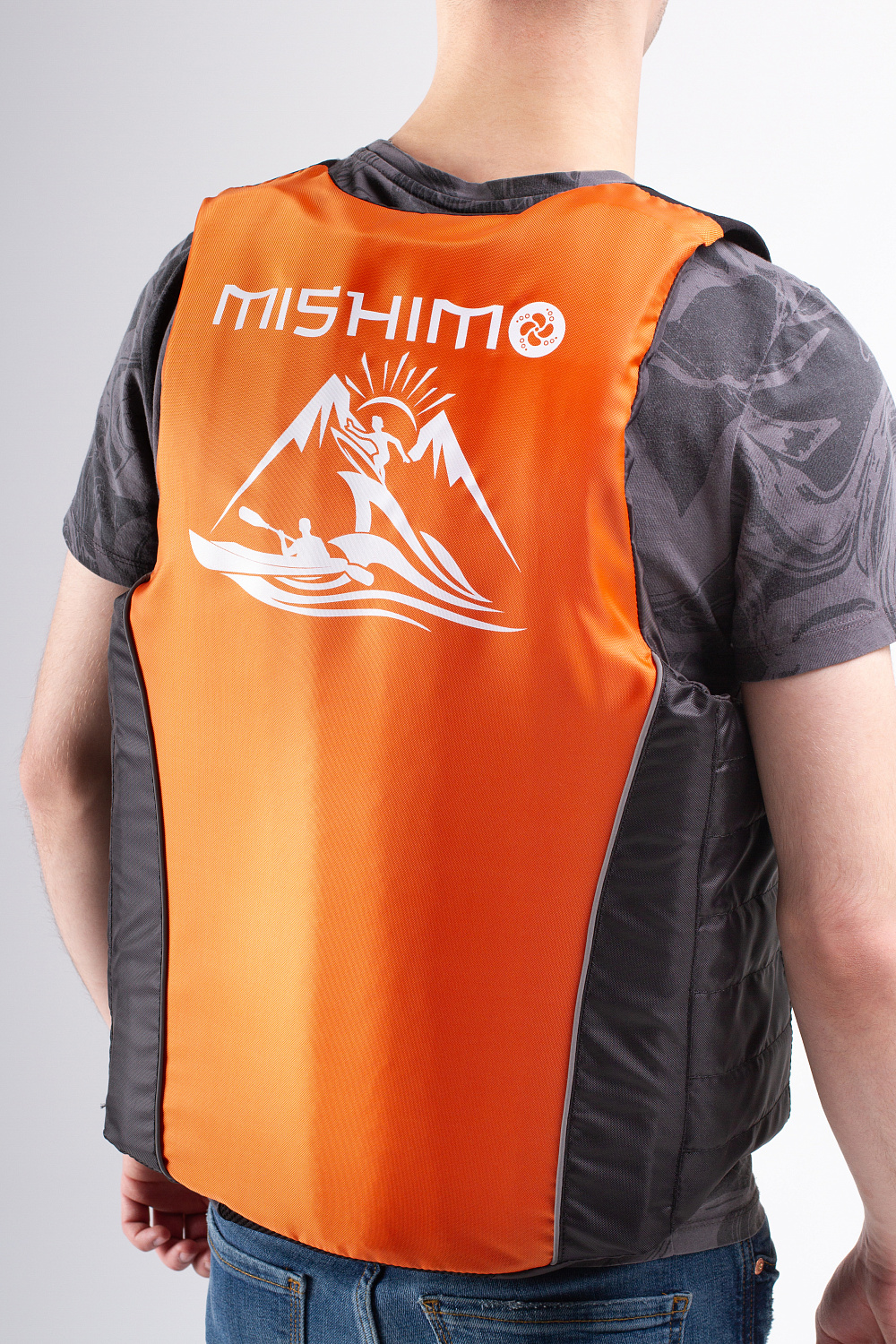 Жилет спасательный MISHIMO PRO Премиум качества Черно-оранжевый в Костроме